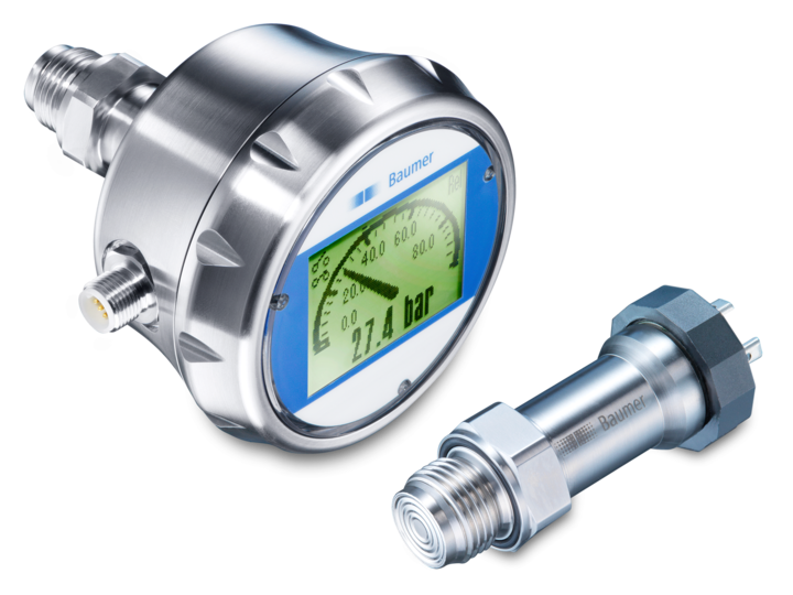 Baumer pressure instrument - Pressure sensors with flush membrane