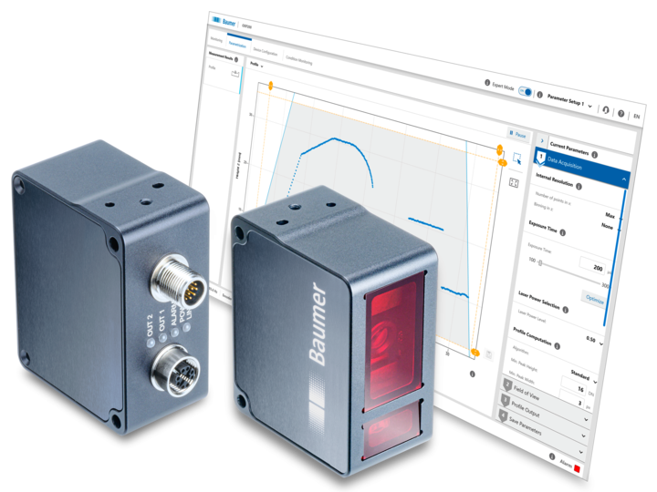 Baumer vision sensor - Profile sensor for image processing