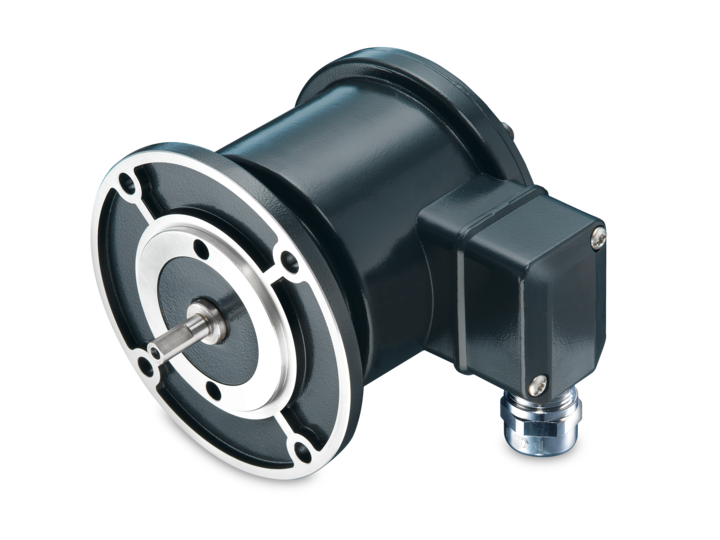 Baumer encoder - Solid shaft with EURO flange B10